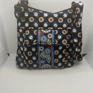 Vera Bradley Retired Night Owl Print cross body bag